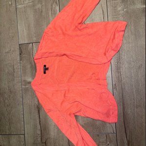 APT9 Coral cropped sweater/cardigan